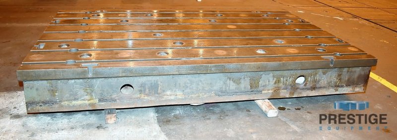 69" x 118" T-Slotted Floor Plates, 14" Thick, Cast Iron, (4) Available, Matched, #30291