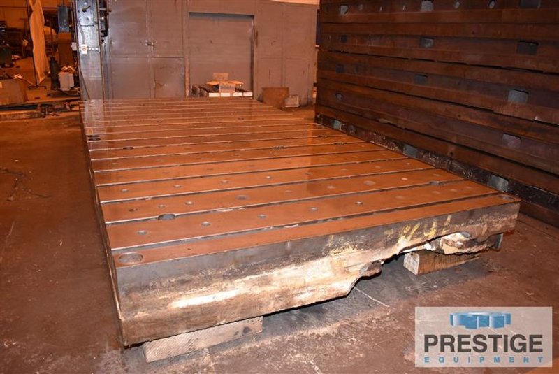 96" x 96" x 15" T-Slotted, 8 T-Slots on 12" Centers, 15" Thick, Cast Iron, Matched, 2-Available, #30434