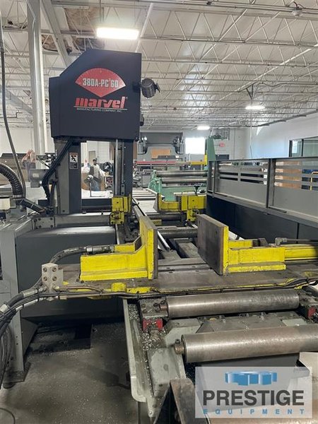 Marvel 380A-PC-60, 15" x 20" capacity, PC3 Programmable control, bar feed w/48" stroke,  2017 #43806