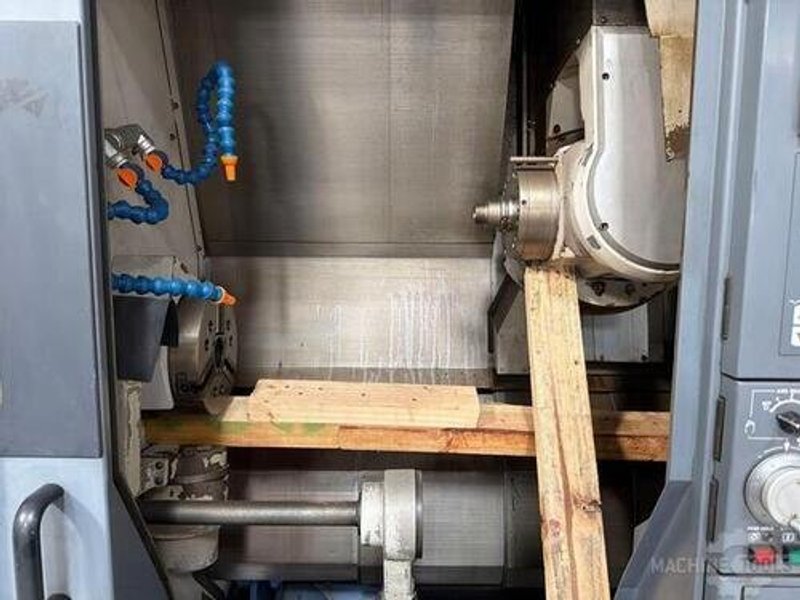 Mazak Integrex 200SY Mazatrol 640MT Ctrl., Kitagawa B-208 Hydraulic Chuck, 40 Tool Capto Tool Changer, Kitagawa B-206 B-Axis Sub, 5K RPM, Tool Setter, New 2000