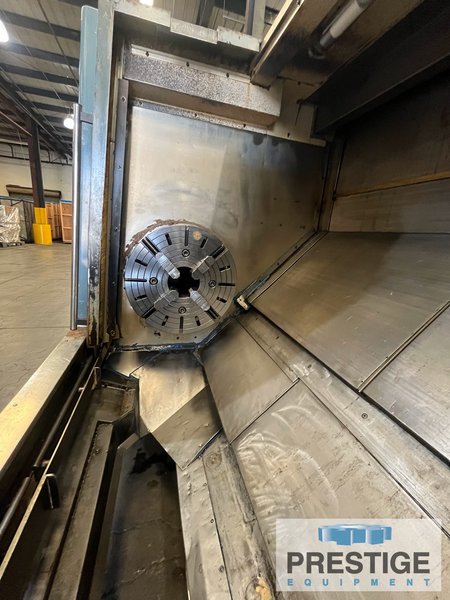 Mighty Viper VT-50AX/400 CNC Lathe, 35" x 157", 25" 4-Jaw, 12-Pos. Trt, 2-Stdy Rest, Fanuc 21i-TB, #43249