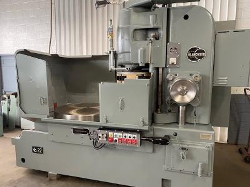Blanchard No. 22-42 Rotary Surface Grinder, 42" Magnetic Chuck, 22" Diameter Grinding Wheel, 50 HP Spindle, 24" Under Wheel, Reconditioned & Ready!