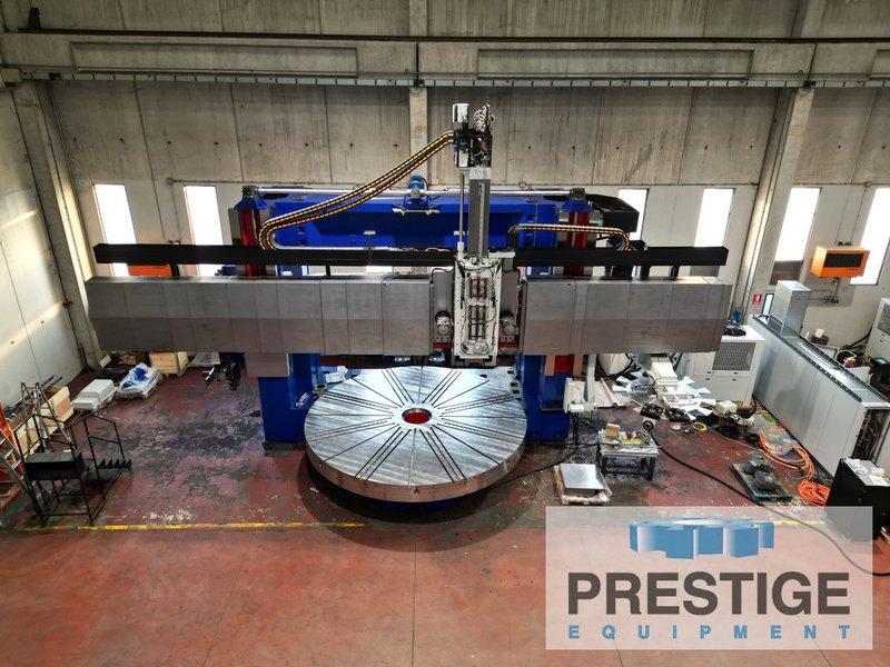 196"/236" Mario Carnaghi TG.50/6000, Ram w/ Live Spindle, C-Axis, Angle Heads, Siemens 840DE CNC, New in Stock #32623