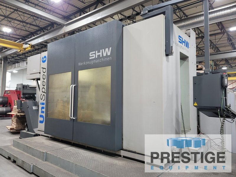 SHW UniSpeed/6, X-118", Y-51", Z-51", C-Axis, A-Axis,  63" dia. B-Axis, 118" x 63" Table, Siemens 840D/SL, 2014 #43462