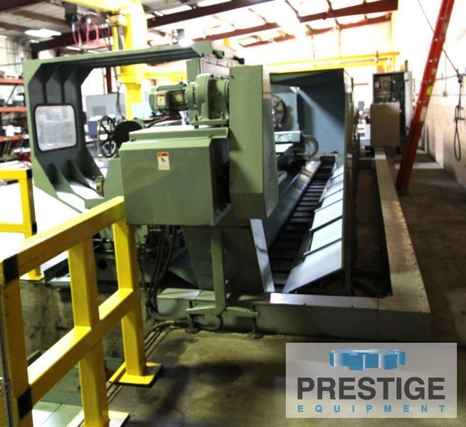 Ikegai, 56" x 240"/157", Fanuc 18T CNC, 11" Bore, Front & Rear Turrets, Front & Rear Chucks,  Boring Bar Attch., #43299