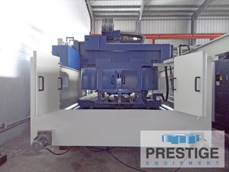 Mighty Viper B-4000AGDW CNC Bridge Mill, X-160", Y-102", 165" x 100" Tbl, 40 ATC, Mitsubishi M535 CNC, #32534