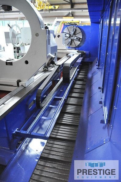 TOS SUA 125 49.21" x 197", Heidenhain CNC, 39.37" 4-Jaw Chuck, Steady Rest, Chip Covneyor,  2009, #32561