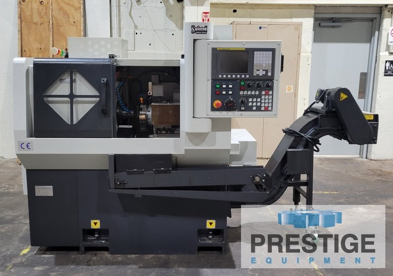 Swistek GT328DDY Swiss Type, 19.68" Swing, 1.25" Turning Dia., Fanuc OiTF, 8 Pos. Turret, Tooling, 2018, #43197