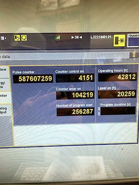 Trumpf TruLaser Model 5030 5'x10' 5000 Watt CNC Fiber Laser- Year 2012- #3222