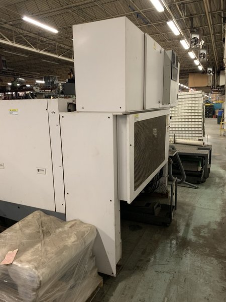 OKUMA GP-26T CNC CYLINDRICAL GRINDER, NEW 2007, 24" DIA WHEEL, 25.6" CENTER DISTANCE SHOULDER GAUGE, COOLANT, OSP U10G CNC CONTROL