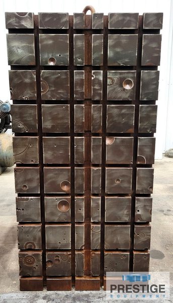 72" x 36" x 43.5" T-Slotted Angle Plate, 9 Horizontal T-Slots, 4 Vertical T-Slots, Qty 2, #43231