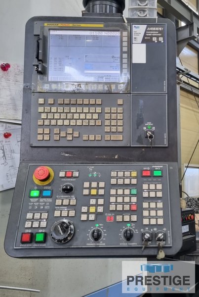 Doosan Puma V8300R, 32.67" Cutting Diameter, 15" Chuck, 2,000 RPM, 12 Pos. Turret, Fanuc i, Chip Conveyor, 2019,  #43184