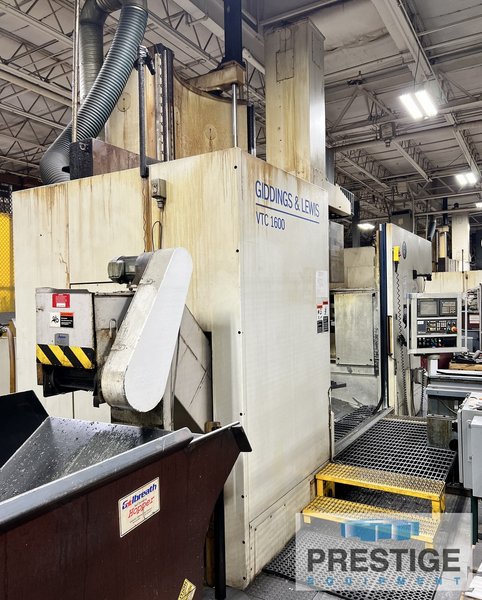 63" Giddings & Lewis, VTC-1600, 26 ATC, 78" Turning Diam., 85" U/RF, 69" Ram Stroke, 400 RPM, 100 HP, Fanuc 160i, #43312