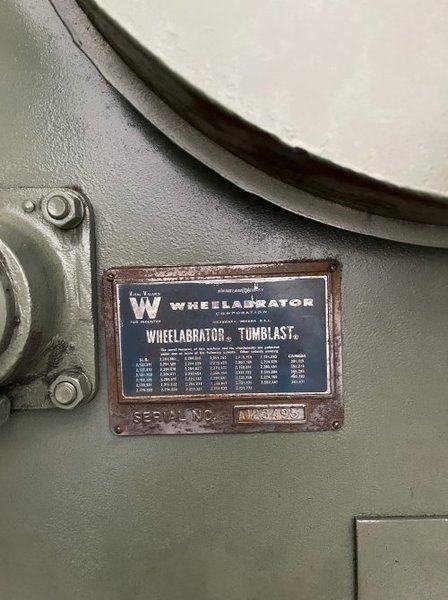 WHEELABRATOR MB300? TUMBLAST 42" X 27" DOOR SHOT BLASTER