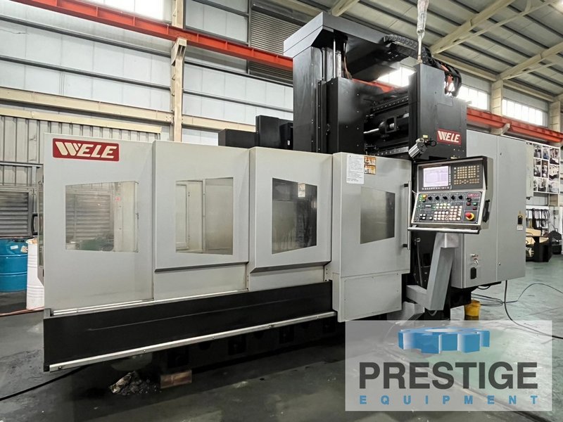 Wele RB-212 CNC Bridge Mill, X-83.5", Y-47.2", Fanuc 31IMB, 32 ATC, Linear Ways, Linear Scales, 2013, #43995