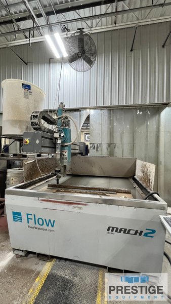 Flow 4' x 4' Mach 2 1313b, 50" x 50", 60,000 PSI, 30 HP, Flowmaster PC, Intensifier Pump, 500 Lb. Hopper, 2014, #44008