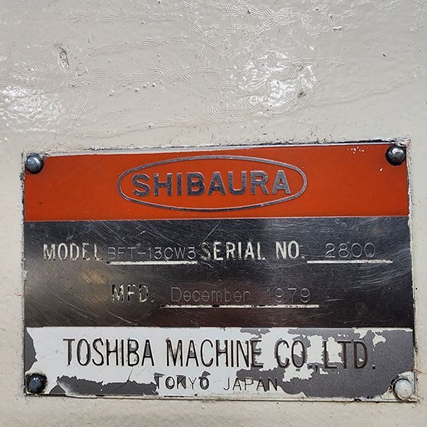 5.12" TOSHIBA BFT-13C-W3 TABLE TYPE HORIZONTAL BORING MILL