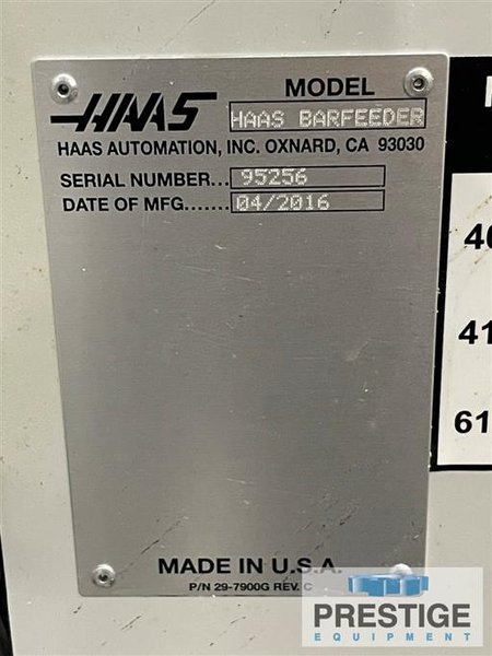 Haas DS-30SS, 31" Swing, Sub-Spindle, 12-Pos. Turret, 4800 RPM, Bar Feed, 1000 PSI Coolant, Haas CNC, 2016, #32282