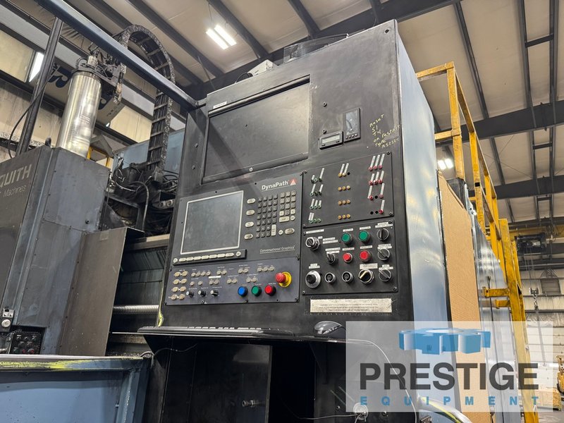 Asquith, Gantry, X-395", Y-157", Z-47", 160" BC, Floor Plates, Angle Head, Dynapath CNC, #43915