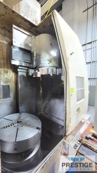 OKUMA& HOWA 2SP-V80 Twin Spindle, 39.37" Swing, Fanuc 18iTB, (2) 31.5" 3-Jaw Chucks, (2) 12 Pos. Turrets, 40 HP, #32087