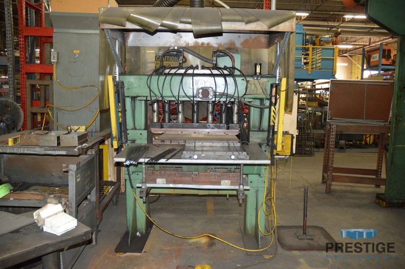 (7) Head Welder, (2) 85 KVA Transfomers Roman, 32" Wide Jig Set, Entron Weld Controls, 1/4" Diameter, #31103
