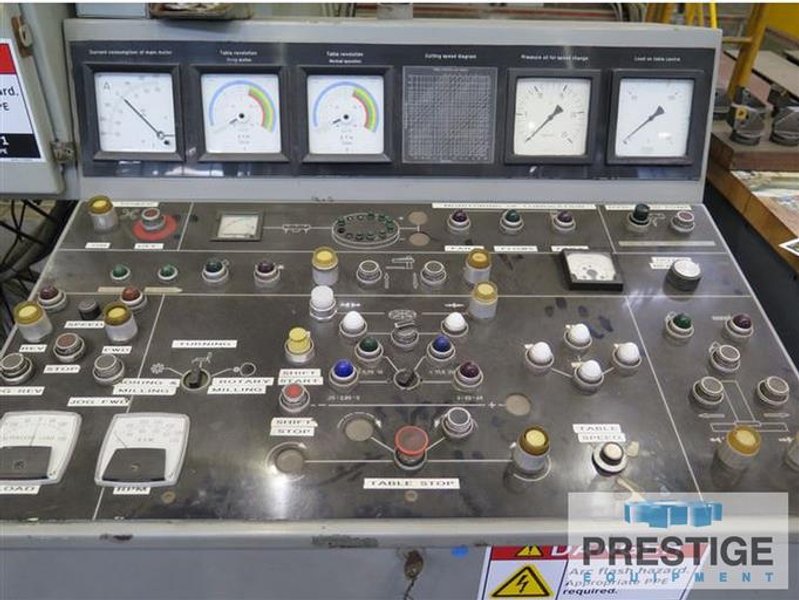 Schiess VKE 500/900,197" Table, 355" Swing, Openside, Live Spindle, 100 Ton Cap.,120HP, Fanuc 18-TB, #25414