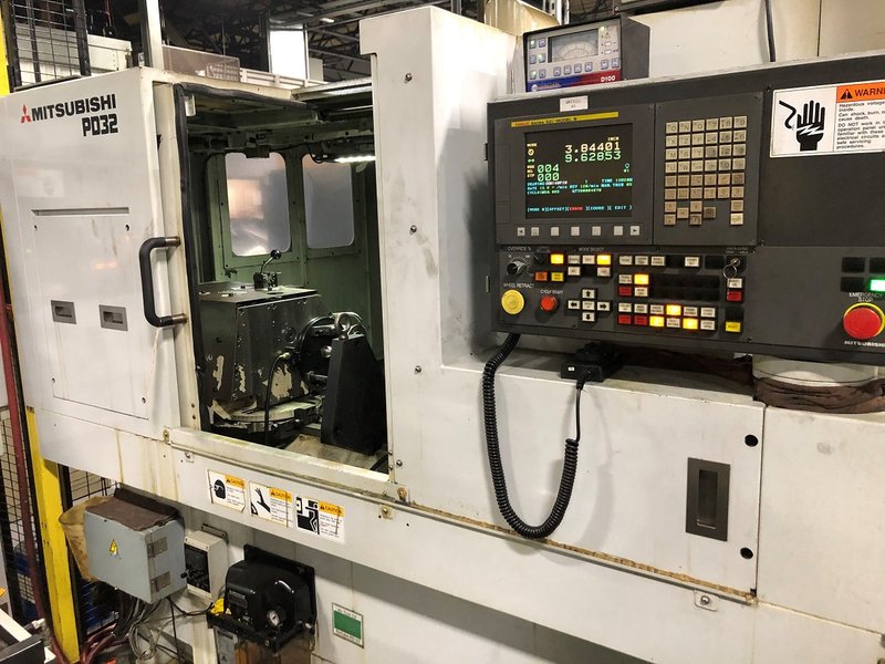 MITSUBISHI PD32-50P CNC STRAIGHT CYLINDRICAL GRINDER, NEW 2013, Fanuc Series 32i-B CNC Control, Rotary Dresser, SBS Auto Wheel Balancing, Lateral Locating (Shoulder Gauge)