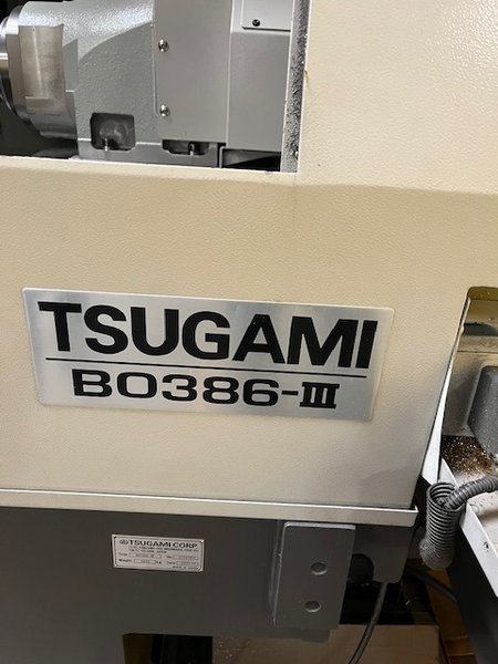 2022 TSUGAMI B0386-III SWISS CNC LATHE with Edge Patriot Barfeed, Low Hours and Loaded with Options