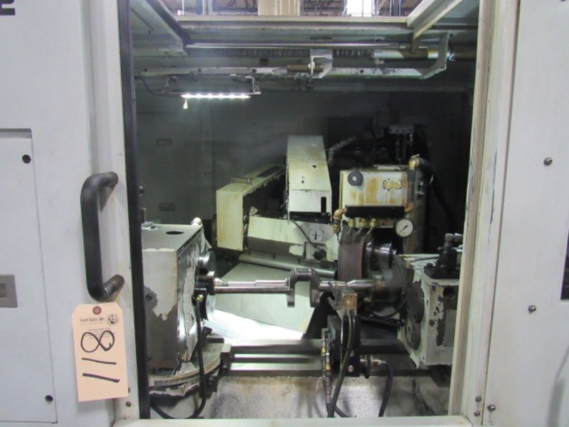 MITSUBISHI PD32-50A CNC ANGLEHEAD CYLINDRICAL GRINDER, NEW 2013, Fanuc Series 32i-B CNC Control, Rotary Dresser, SBS Auto Wheel Balancing, In-Process Sizing Gauge, Lateral Locating (Shoulder Gauge)