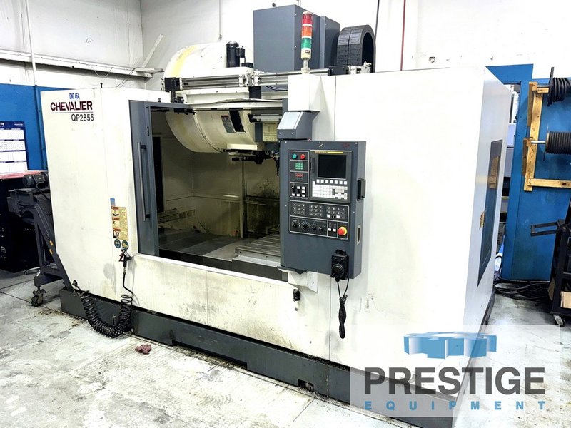 Chevalier QP-2855, X-55" , Y- 27", Z- 23", 24- ATC, CAT 50, 6000 RPM, Fanuc 0i-MD, 2012 #43693