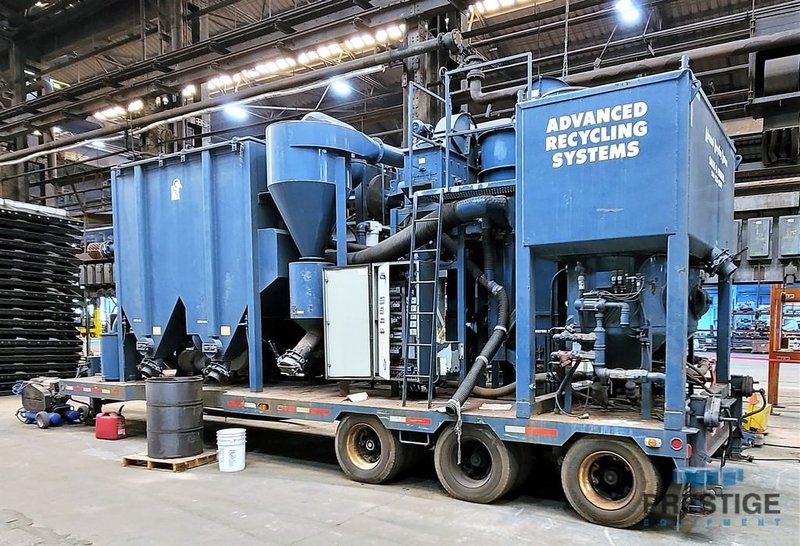 Advanced Recycling Systems Aries/Vac B2 Mobile Blasting System, 2-Pot System, Trailer, Dryer, 2005, #31575