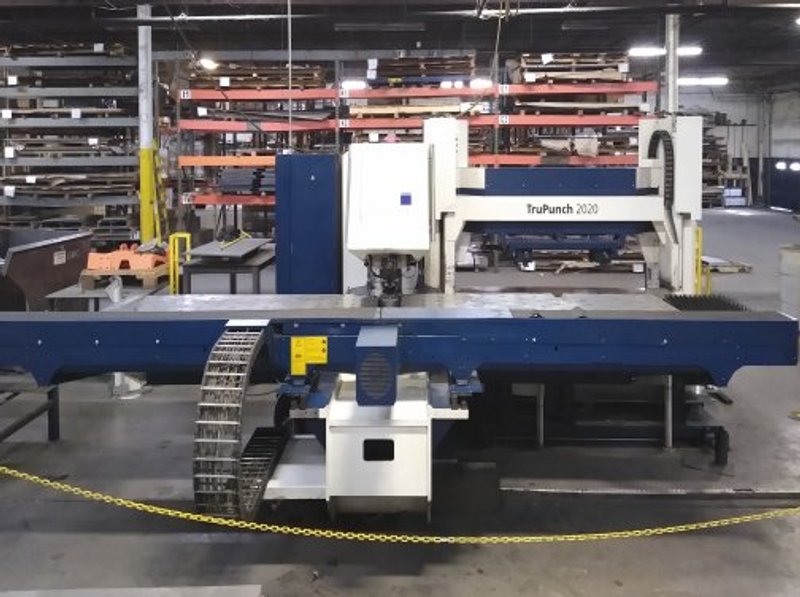 22 TON TRUMPF TC2020R CNC TURRET PUNCH W/BOSCH CNC CONTROL
W/ TRUMPF COMPACT SHEET MASTER LOAD/UNLOAD SYSTEM
MFG:2010 (APPROX: 29,000 HOURS)