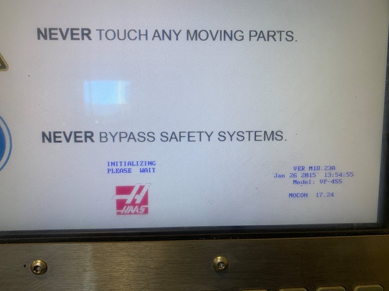 2015 HAAS VF-4SS w/HRT210 and Tooling Package only 386 Spindle Hours Vertical Machining Center