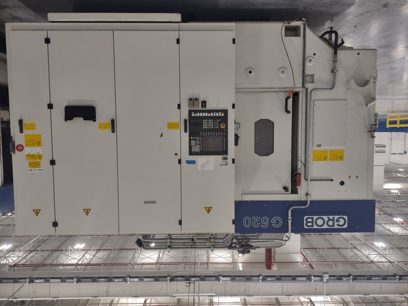3 FOR SALE- 2013 Grob model G520AB21KD 5 axis cnc universal machining centers, approx. 55,000 hours, dual HSK63 spindles, 18,000 rpm, 36 position atc, x,y,z,a,b-full b axis, siemens 840d controls, 2 station pallet