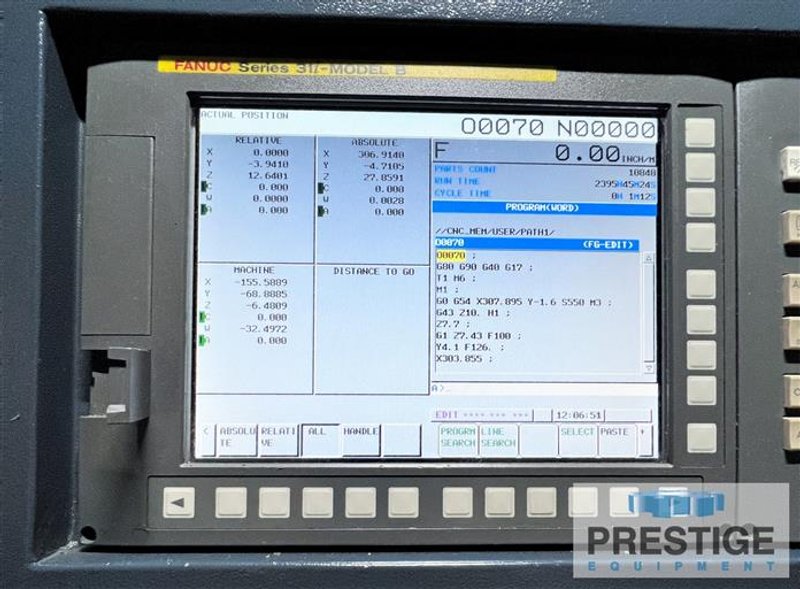 Johnsford SDMC 5-Face Gantry Mill with Adj. Rail, x-472", Y-141" z-55", 40 ATC, TSC, Fanuc 31i, 2017 #32073