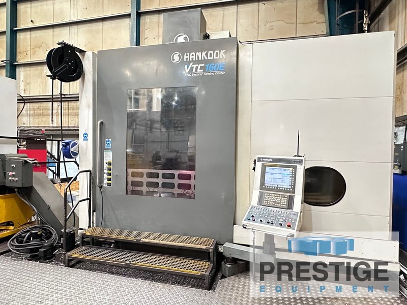 63" Hankook VTC 160E, 78" swing, Ram,  Live Milling, 12 Station ATC, Fanuc 31iA, 2011, #43537
