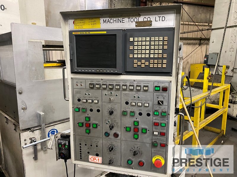 118" HNK VTC 30/40 CNC, 2-Rams, 157" Swing,  59" Work Height, ATC, Chip Conv, 80 RPM, 100 HP, Fanuc 18i, #32065