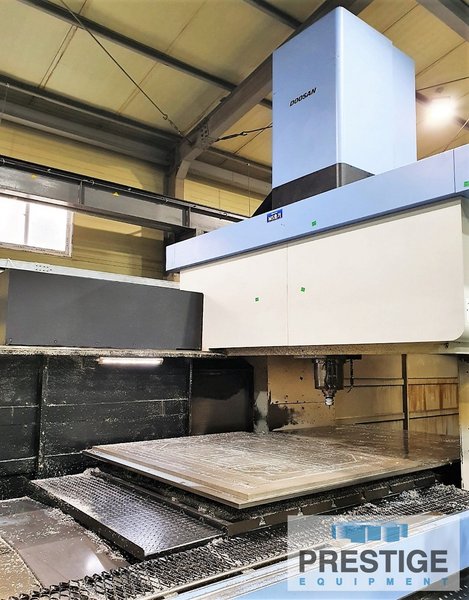 Doosan BM2035M, X-137", Y-80", Z-31.5", 12k RPM, 72" x 137" Tbl, 86" B.C, 40-ATC, Fanuc 31iB CNC, 40 HP, #32493