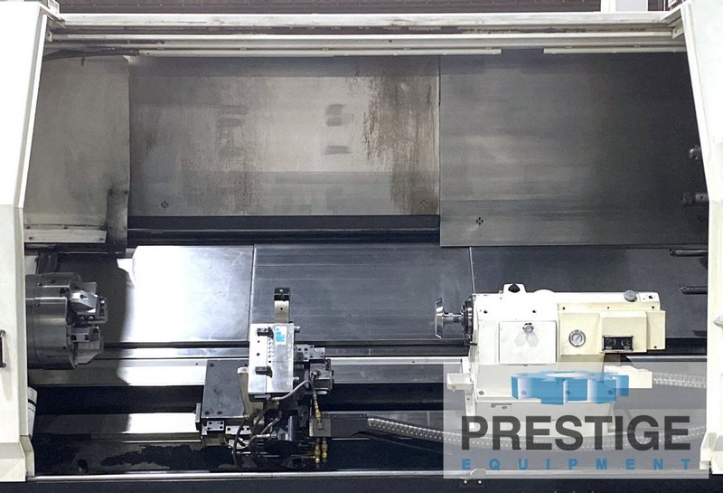 Mazak Slant Turn 50N CNC Lathe, 31" x 118", 16" 3-Jaw, 15-Pos. Trt, HP Cool, Probe, Stdy Rest, Mazatrol 640T, #32751