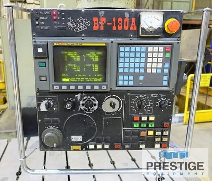 5.12" Toshiba BF-130A, X-295", Y-118", 180" x 156" T-Slotted Floor Plate, Fanuc 15-M CNC, 1997, #32262