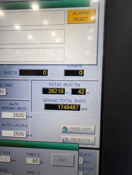 720 TON 168 OZ NISSEI FVX660III-400L HYBRID INJECTION MOLDING MACHINE, 2015