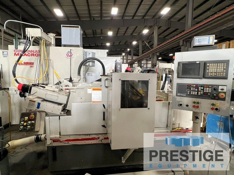 Cincinnati RK220-8, Fanuc 18i-T CNC, 4.5" Dia., 20 HP, 24" Wheel, 14" Regulating Wheel, 1992, Rebuilt 2002, #32659