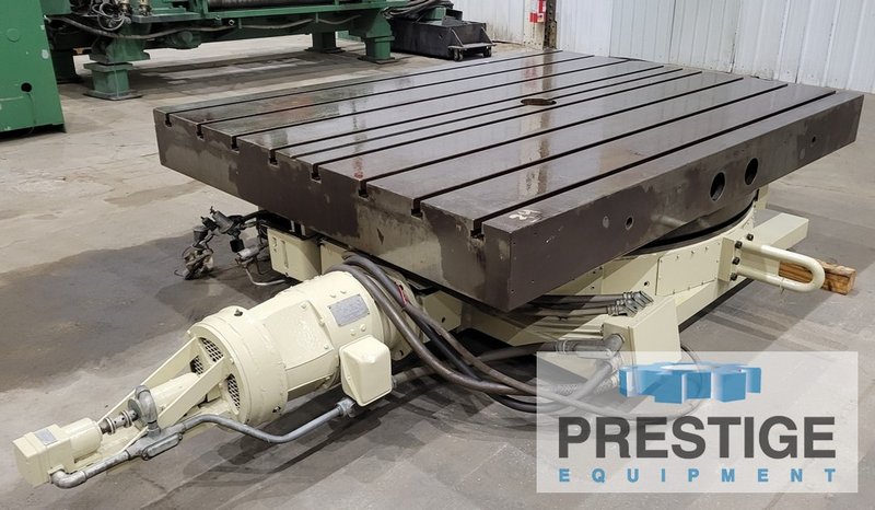 72" x 96" G & L CNC Rotary Table, 360 NC, 25,000 Lb Cap., 22.5" High, Hyd. Clamping #23421