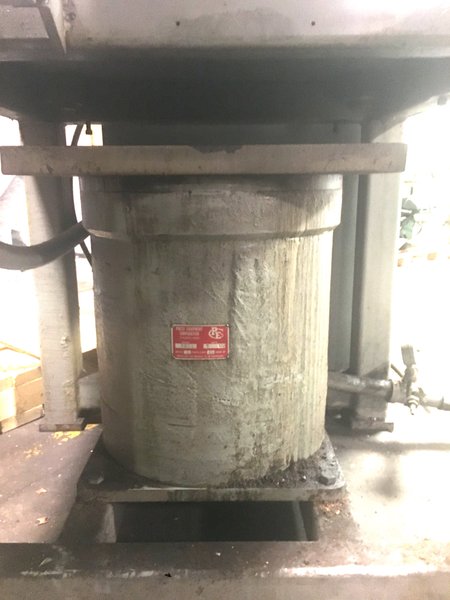 Custom Built 85 Ton 4 Post Hydraulic Press with Air Cushion and Hydraulic Unit
Specifications: 
Press Stands 10 Feet Tall
Capacity: Approximately 85 Ton 
Stroke: 22"