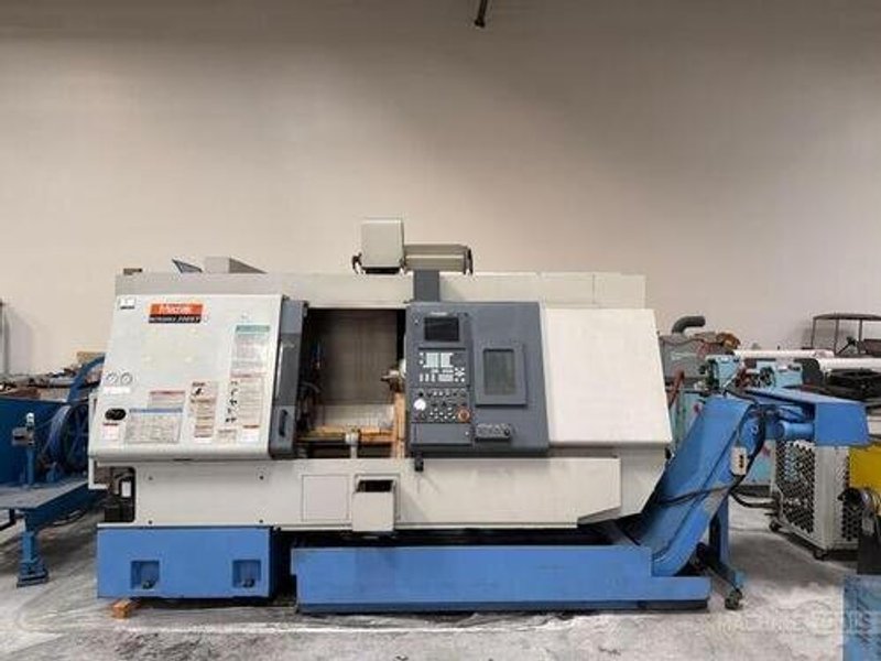 Mazak Integrex 200SY Mazatrol 640MT Ctrl., Kitagawa B-208 Hydraulic Chuck, 40 Tool Capto Tool Changer, Kitagawa B-206 B-Axis Sub, 5K RPM, Tool Setter, New 2000