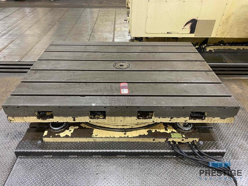 Giddings & Lewis 60" x 84" Airlift Rotary Table, 16" Work Height, 25,000 Lbs., Air Clamp, #31205