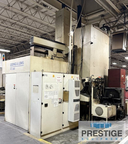 63" Giddings & Lewis, VTC-1600, 26 ATC, 78" Turning Diam., 85" U/RF, 69" Ram Stroke, 400 RPM, 100 HP, Fanuc 160i, #43313