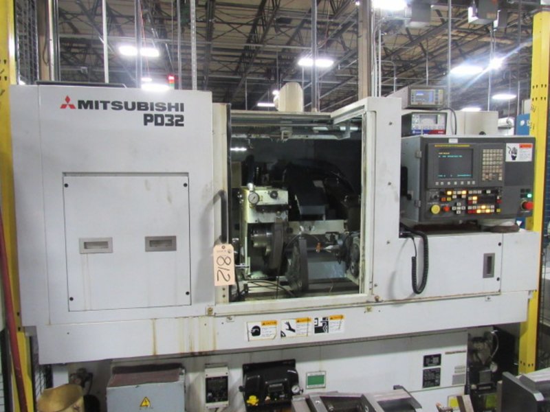 MITSUBISHI PD32-50P CNC STRAIGHT CYLINDRICAL GRINDER, NEW 2013, Fanuc Series 32i-B CNC Control, Rotary Dresser, SBS Auto Wheel Balancing, Lateral Locating (Shoulder Gauge)