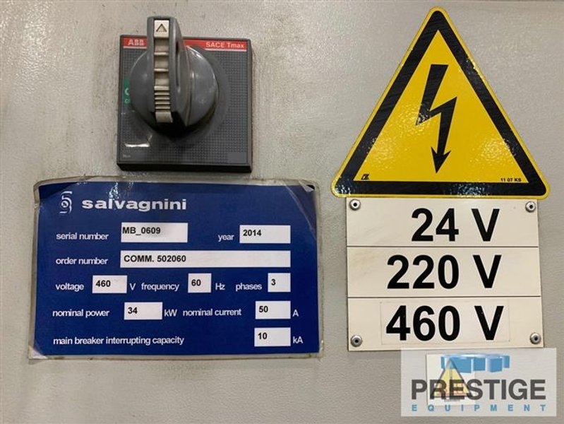 Salvagnini B3 242 Ton x 13' 7-Axis, 142" BH, 5-Axis B.G., Crowning, Clamping, Angle Measurement Sys., 2014, #31787