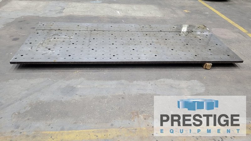 125.5" x 54.5" x 1.5" Drilled & Tapped Steel Fixture Plate, #43889